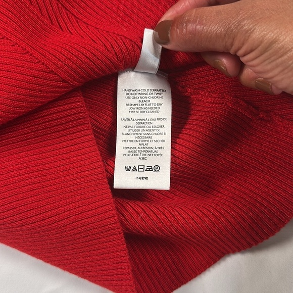 Anthropologie Red Midi Skirt for Cocktail Events - Picture 10 of 10